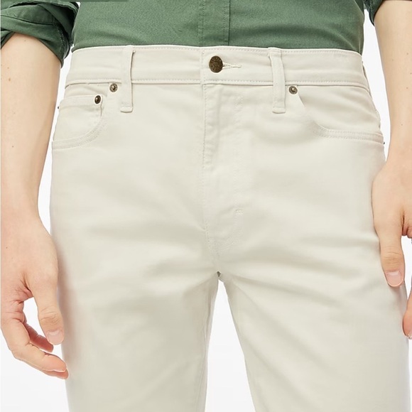 J Crew Factory Straight-fit garment-dyed five-pocket pant Stone 38/32 NWT BW460 - Picture 3 of 12